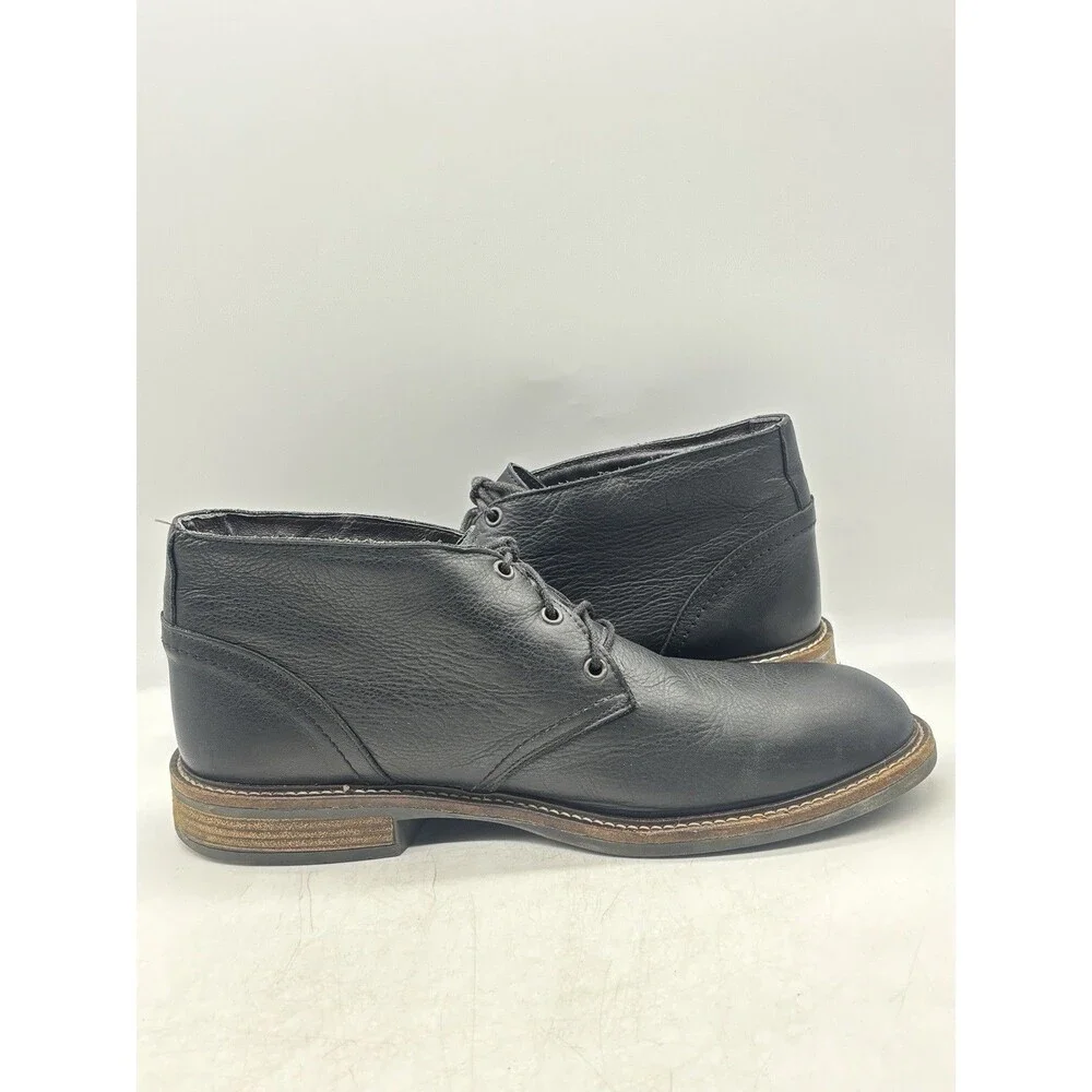 NAOT Pilot Chukka Boots Men’s Sz EU 44 10-10.5 Black Leather Lace Up Desert